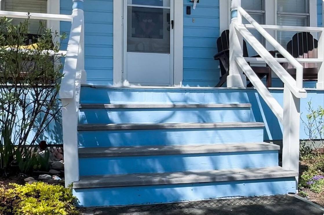Porch steps exterior painting after Park City Utah